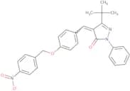3-(tert-butyl)-4-((4-((4-nitrophenyl)methoxy)phenyl)methylene)-1-phenyl-2-pyrazolin-5-one