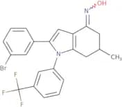 2-(3-bromophenyl)-4-(hydroxyimino)-6-methyl-1-(3-(trifluoromethyl)phenyl)-5,6,7-trihydroindole