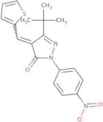 3-(tert-butyl)-1-(4-nitrophenyl)-4-(2-thienylmethylene)-2-pyrazolin-5-one
