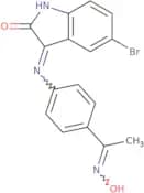 3-((4-((hydroxyimino)ethyl)phenyl)imino)-5-bromoindolin-2-one