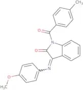 3-((4-methoxyphenyl)imino)-1-((4-methylphenyl)carbonyl)indolin-2-one