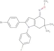 (2-(4-bromophenyl)-1-(4-fluorophenyl)-6,6-dimethyl(5,6,7-trihydroindol-4-ylidene))methyloxime