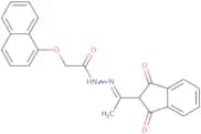 N-(1-aza-2-(1,3-dioxoindan-2-yl)prop-1-enyl)-2-naphthyloxyethanamide