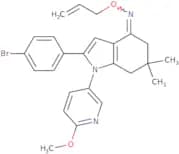 aza(2-(4-bromophenyl)-1-(6-methoxy(3-pyridyl))-6,6-dimethyl(5,6,7-trihydroindol-4-ylidene))prop-2-…