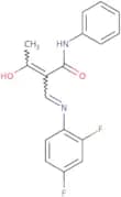 2-acetyl-3-((2,4-difluorophenyl)amino)-N-phenylprop-2-enamide