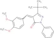 4-((3,4-dimethoxyphenyl)methylene)-3-(tert-butyl)-1-phenyl-2-pyrazolin-5-one