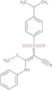 2-((4-(isopropyl)phenyl)sulfonyl)-3-methylthio-3-(phenylamino)prop-2-enenitrile