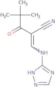 2-(2,2-dimethylpropanoyl)-3-(5H-2,3,5-triazolylamino)prop-2-enenitrile