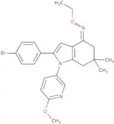 2-(4-bromophenyl)-6,6-dimethyl-1-(5-(2-methoxypyridyl))(5,6,7-trihydroindol)-4-O-ethyloxime