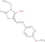 3-ethyl-5-(((6-methoxy(3-pyridyl))amino)methylene)-2-thioxo-1,3-thiazolidin-4-one