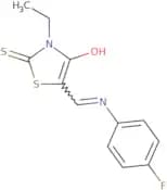 3-ethyl-5-(((4-fluorophenyl)amino)methylene)-2-thioxo-1,3-thiazolidin-4-one