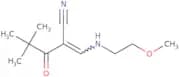 2-(2,2-dimethylpropanoyl)-3-((2-methoxyethyl)amino)prop-2-enenitrile