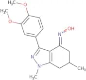 3-(3,4-dimethoxyphenyl)-4-(hydroxyimino)-1,6-dimethyl-5,6,7-trihydro1H-indazole