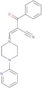 2-(phenylcarbonyl)-3-(4-(2-pyridyl)piperazinyl)prop-2-enenitrile