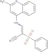 3-((2-methyl(4-quinolyl))amino)-2-(phenylsulfonyl)prop-2-enenitrile