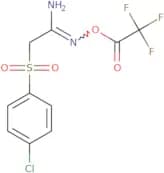 2-amino-1-aza-3-((4-chlorophenyl)sulfonyl)prop-1-enyl 2,2,2-trifluoroacetate