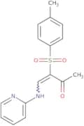 3-((4-methylphenyl)sulfonyl)-4-(2-pyridylamino)but-3-en-2-one