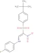 1-((4-(tert-butyl)phenyl)sulfonyl)-2-((4-fluorophenyl)amino)-1-nitroethene