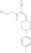 ethyl 2-cyano-3-(4-(4-fluorophenyl)piperazinyl)prop-2-enoate