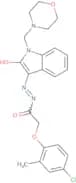 N-(aza(1-(morpholin-4-ylmethyl)-2-oxoindolin-3-ylidene)methyl)-2-(4-chloro-2-methylphenoxy)ethanam…