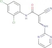 N-(2,4-dichlorophenyl)-2-nitrilo-3-(pyrimidin-2-ylamino)prop-2-enamide
