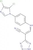 2-(2H-2,3,4,5-tetraazolyl)-3-((4-(4,5-dichloroimidazolyl)phenyl)amino)prop-2-enenitrile