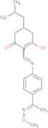 2-(((4-(2-aza-2-methoxy-1-methylvinyl)phenyl)amino)methylene)-5-(2-methylpropyl)cyclohexane-1,3-di…