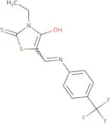 3-ethyl-2-thioxo-5-(((4-(trifluoromethyl)phenyl)amino)methylene)-1,3-thiazolidin-4-one