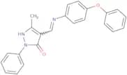 3-methyl-1-phenyl-4-(((4-phenoxyphenyl)amino)methylene)-2-pyrazolin-5-one