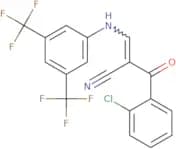 3-((3,5-bis(trifluoromethyl)phenyl)amino)-2-((2-chlorophenyl)carbonyl)prop-2-enenitrile