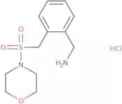 {2-[(Morpholine-4-sulfonyl)methyl]phenyl}methanamine hydrochloride