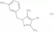 3-[(4-Bromo-3,5-dimethyl-1H-pyrazol-1-yl)methyl]aniline hydrochloride