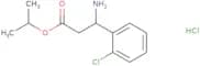 Propan-2-yl 3-amino-3-(2-chlorophenyl)propanoate hydrochloride