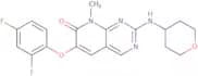 6-(2,4-Difluorophenoxy)-8-methyl-2-((tetrahydro-2H-pyran-4-yl)amino)pyrido[2,3-d]pyrimidin-7(8H)-o…