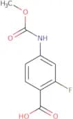 2-Fluoro-4-[(methoxycarbonyl)amino]benzoic acid