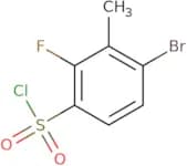 4-Bromo-2-fluoro-3-methylbenzene-1-sulfonyl chloride