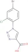 1-(4-Bromo-2-chlorophenyl)-1H-1,2,3-triazole-4-carboxylic acid
