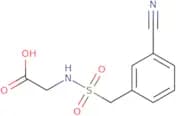 2-[(3-Cyanophenyl)methanesulfonamido]acetic acid