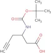 3-{[(tert-Butoxy)carbonyl]amino}hex-5-ynoic acid