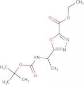 Ethyl 5-(1-{[(tert-butoxy)carbonyl]amino}ethyl)-1,3,4-oxadiazole-2-carboxylate