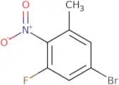 5-Bromo-1-fluoro-3-methyl-2-nitro-benzene