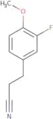 3-(3-Fluoro-4-methoxyphenyl)propanenitrile