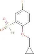 2-(Cyclopropylmethoxy)-5-fluorobenzene-1-sulfonyl chloride