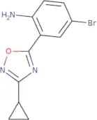 4-Bromo-2-(3-cyclopropyl-1,2,4-oxadiazol-5-yl)aniline