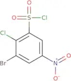 3-Bromo-2-chloro-5-nitrobenzene-1-sulfonyl chloride