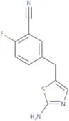 5-[(2-Amino-1,3-thiazol-5-yl)methyl]-2-fluorobenzonitrile