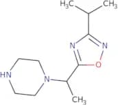 1-{1-[3-(Propan-2-yl)-1,2,4-oxadiazol-5-yl]ethyl}piperazine