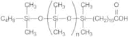 monoCARBOXYDECYL TERMINATED POLYDIMETHYLSILOXANE, asymmetric, 20 cSt