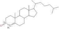 4-Cholesten-3-one-3,4-13C2