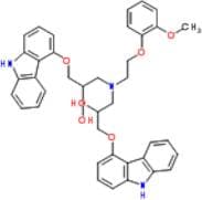 Carvedilol Related Compound B (3,3'-(2-(2-methoxyphenoxy)ethylazanediyl)bis(1-(9H-carbazol-4-yloxy…
